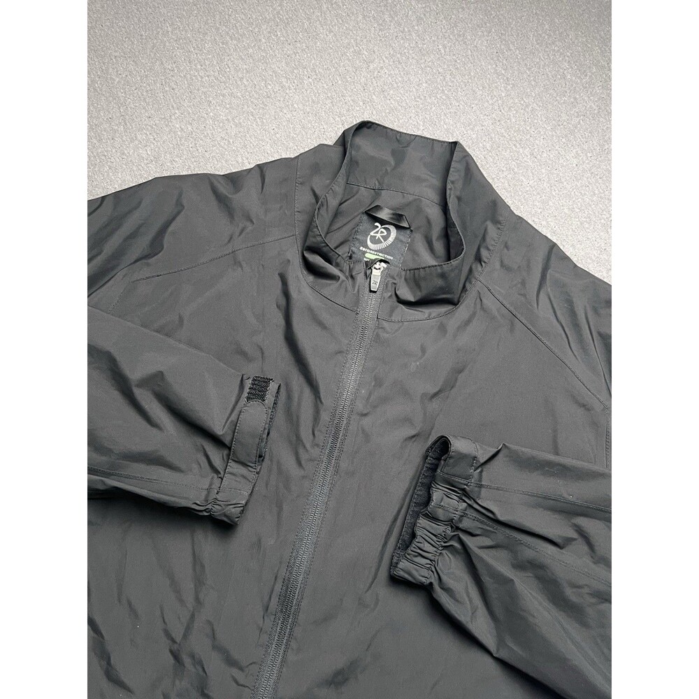 Zero Restriction Jacket Mens 2XL XXL Black Tour Series Golf Full Zip Windbreaker